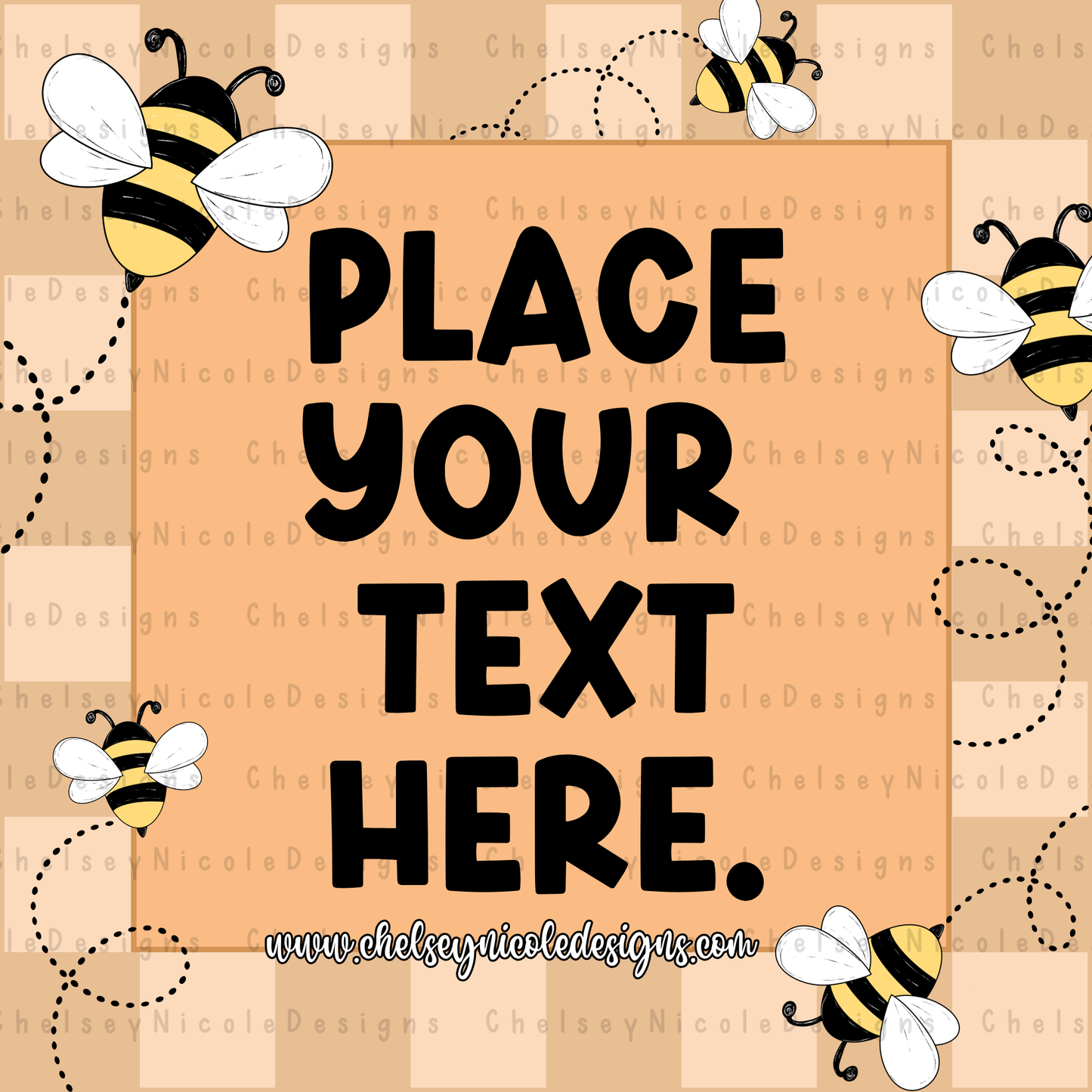 Spring Bee Social Media Graphics - Editable Canva Template Included