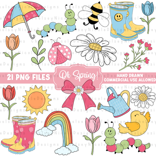 "Oh Spring" Clipart Bundle