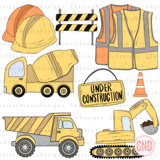 Under Construction Clip Art Set