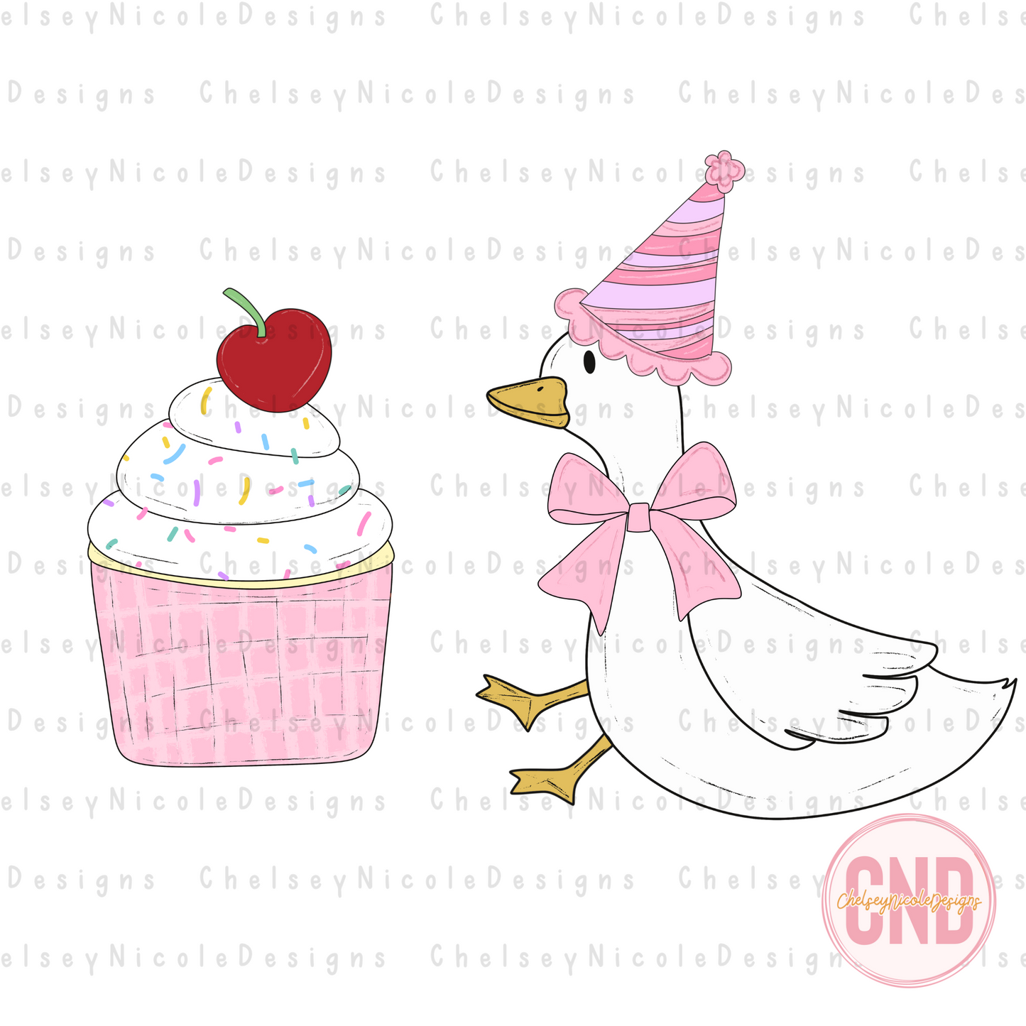 Birthday Goose Clipart Pack