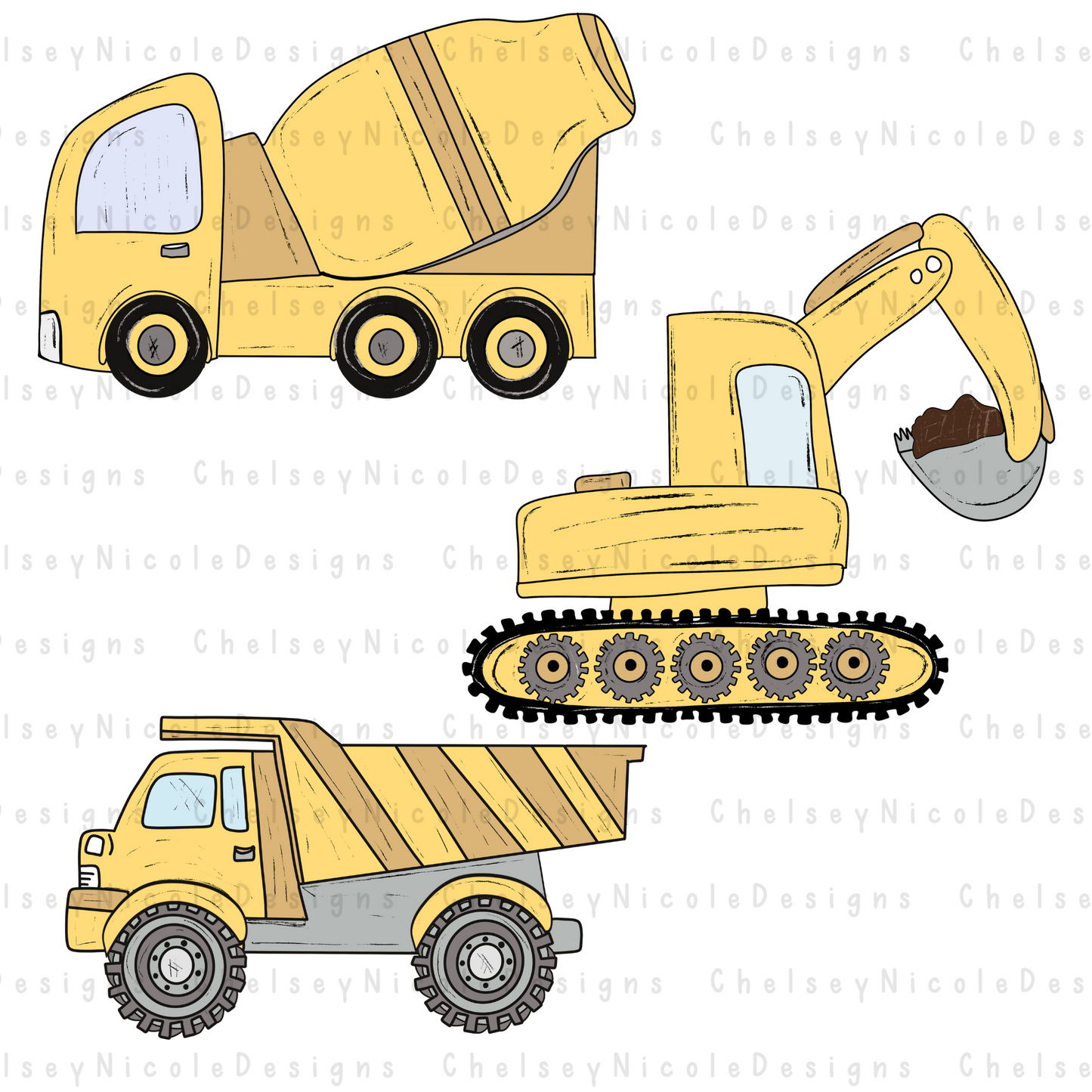 Under Construction Clip Art Set