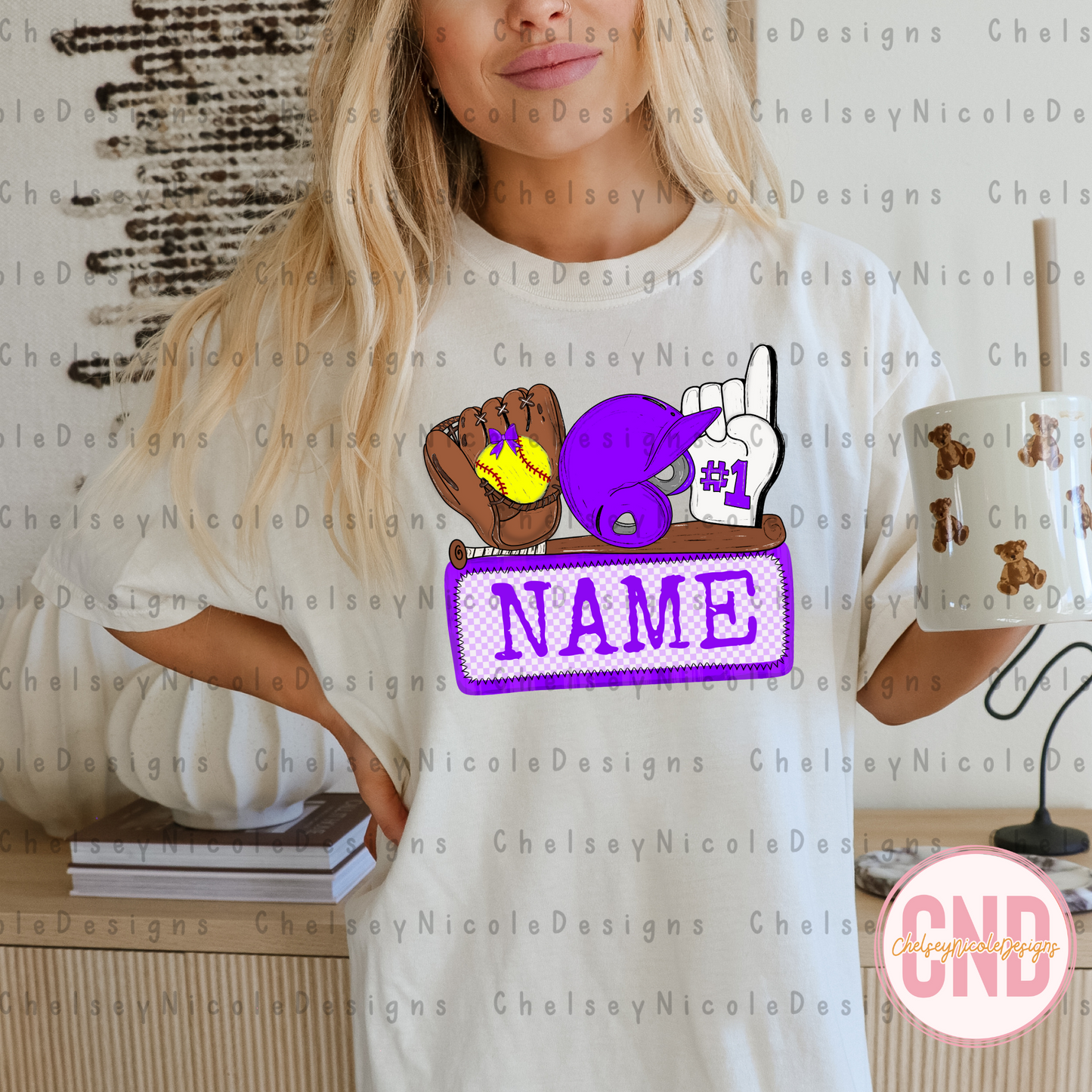 Baseball/Softball Name Plate PNG Bundle