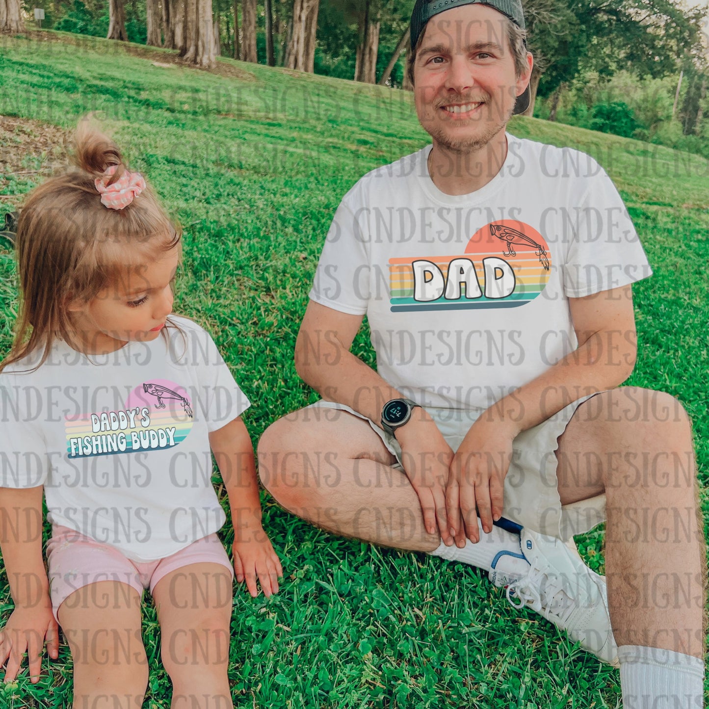 Dad Png | Retro Dad PNG | Fishing Dad png | Father’s Day png | Daddy and Me PNG | Daddy daughter png